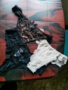 Lace Thong Panties 3-Pack