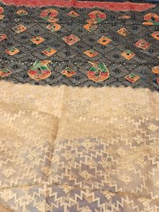 Elegant Embroidered Saree