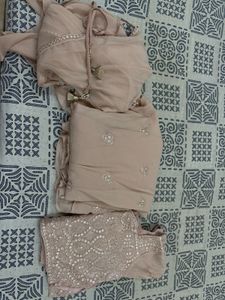Elegant Peach 3-Piece Sharara/ Palazzo Set