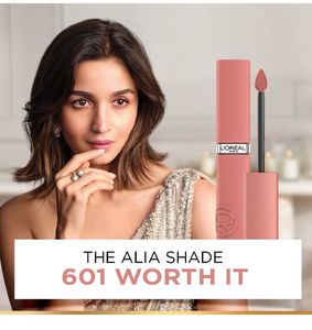 Aliya Bhatt Worth It Shade L'Oreal Lipstick