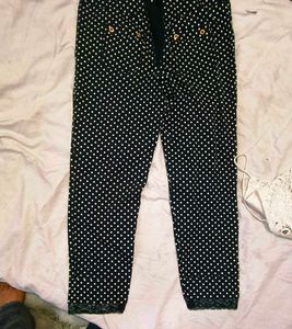 Very Beautiful Net Top With Dot Print Trouser
