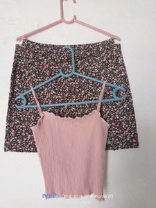 Floral Mini Skirt