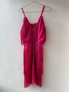 Pink Fringe Dress