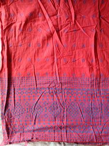 Orange cotton straight cut kurta top XXL size