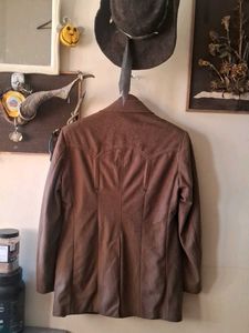 Brown Western-Style Blazer