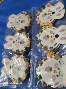 Grab now 🥰🤩Cute Bunny Hair Clips(6 pkt) pc clips