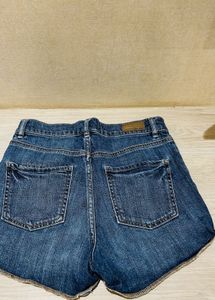 Women's Blue Denim Shorts