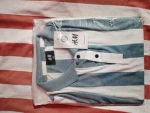 H&M Striped Polo T-Shirt