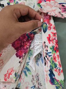 Floral Print Top - ZARA