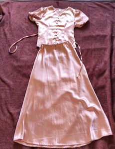 Elegant Satin top and skirt 😭