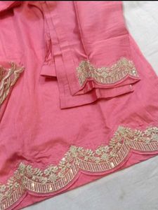 🔥Pink silk 💕Kurta Set with Dupatta❤️