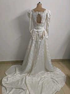 Vintage Bridgerton style bridal Gown