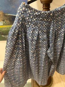 Blue Block print Palazzo With pocket