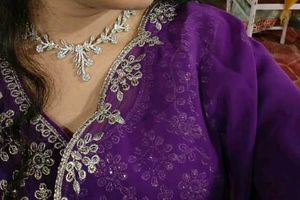 Stunning Purple Embroidered Lehenga Choli Set