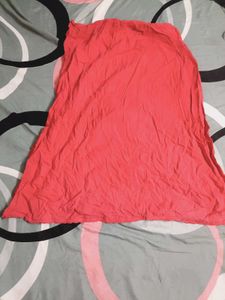 Flowy Coral Ethnic Ghaghra for saree