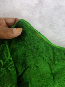 GREEN FULLY STITCHED BLOUSE