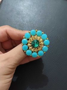 Stunning Statement Ring with Blue Stones