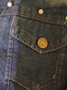 Stylish Pearl Embellished Denim Jacket