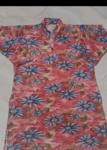 Floral Print Kurta