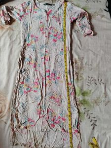 Floral Print Midi Kurta