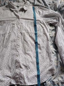 Polka Dot Button-Up Shirt