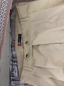 Cream Wide Leg Trousers