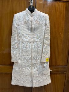 Manyavar Sherwani Set with Mala Safa (Pagdi) and D