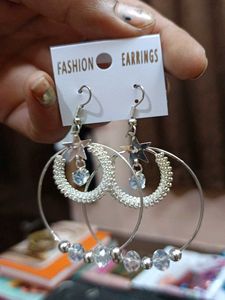 Sparkly Star Hoop Earrings
