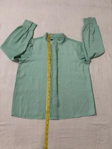 Mint Green Long Sleeve Blouse/Shirt