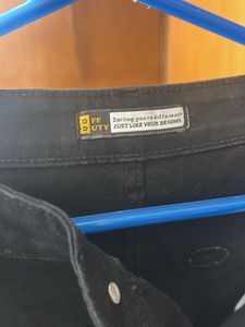 Black Denim Pants