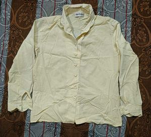 Elegant Cream Button-Up Blouse