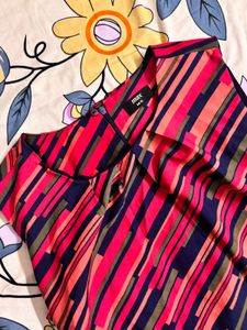 Striped Sleeveless Maxi Dress