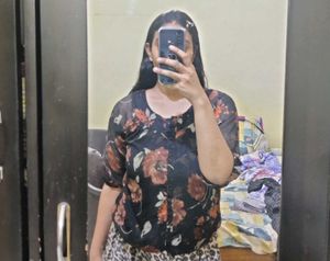 Floral Print Sheer Top