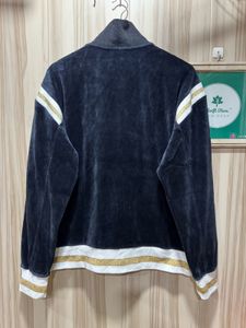 Adidas Black Velour Soft Zipup Track Jacket