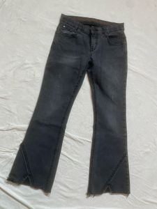 Stylish Grey Flared Jeans