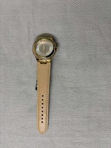 🆕Round Stone Studded with Leather Strap Watch