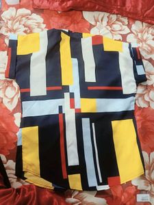Stylish Geometric Print Top