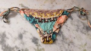 Boho Crochet Trim Bikini Bottoms