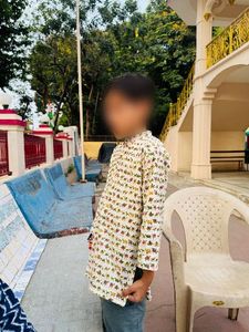 Boys Kurta Shirt with Colorful Print