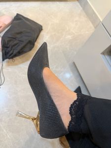Sparkling Black Toe Heels check details