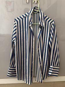Chic Striped Button-Up Shirt