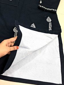 New Denim Stylish Embroidered Kurta💙