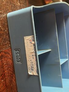 Blue Desk Organizer