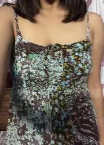 Multi  Colour Cute  Mini  Dress