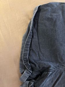 Washed Black Denim Shorts
