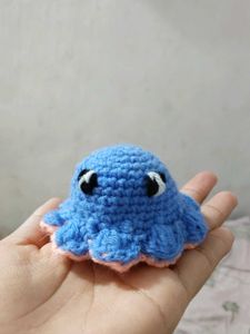 Crocheted 2 in 1 Octopus Plush Toy