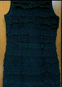 Y2k Black Lace Sleeveless Dress