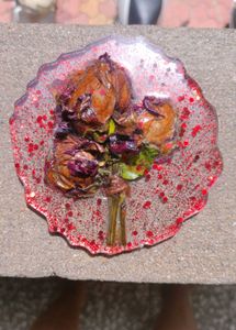 Floral Resin Coaster Bouquet