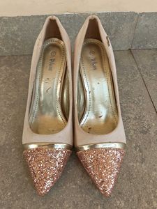Elegant Glitter Toe High Heels