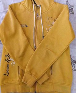 Yellow Zip-Up Hoodie